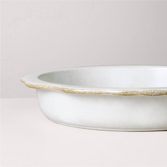 Carved Edge Pie Plate Sour Cream - Hearth & Hand™ with Magnolia - Picture 3 of 3